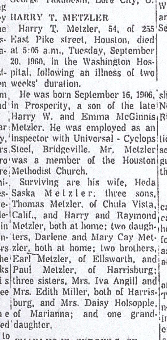 Harry T. Metzler